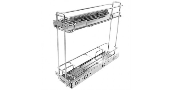 Porta Temperos Latas / Óleo Duplo Deslizante Bandejas Inox